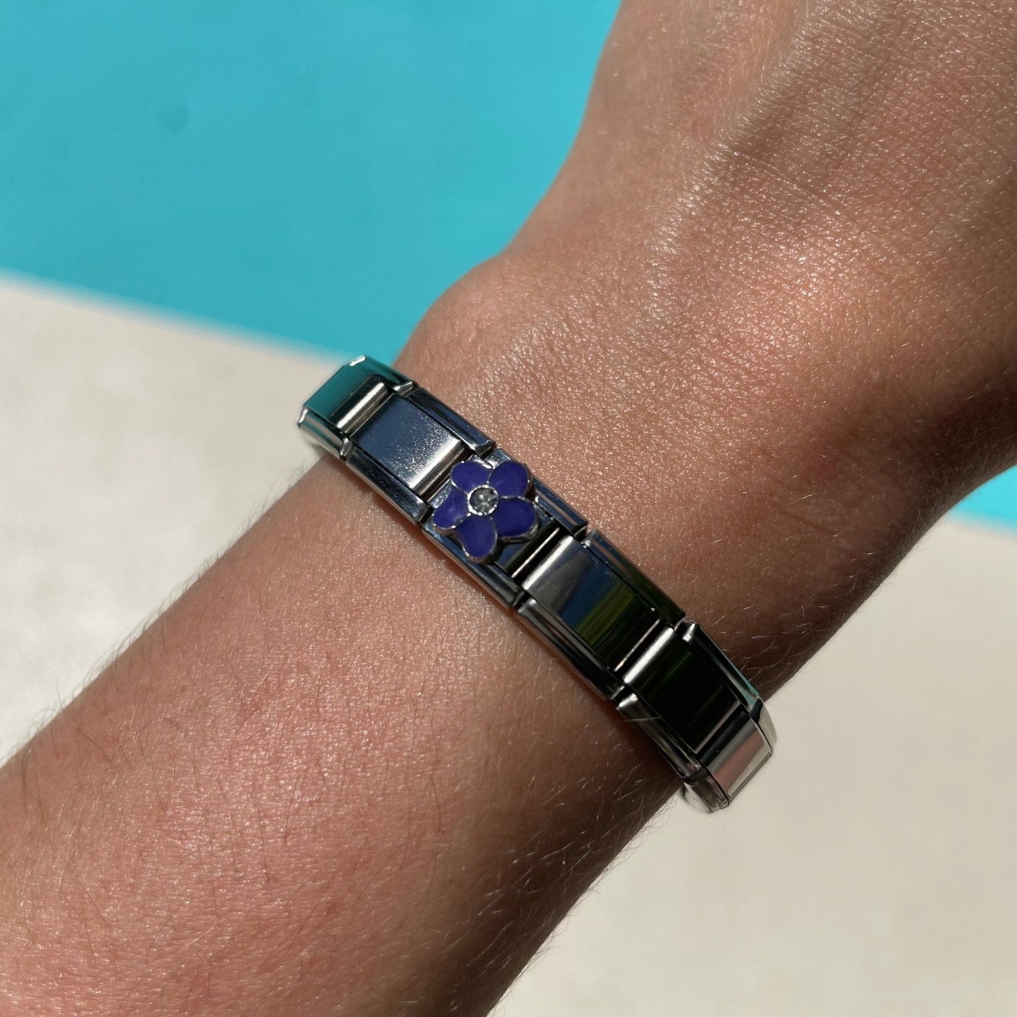 Charm fleur violette - Bellacharms