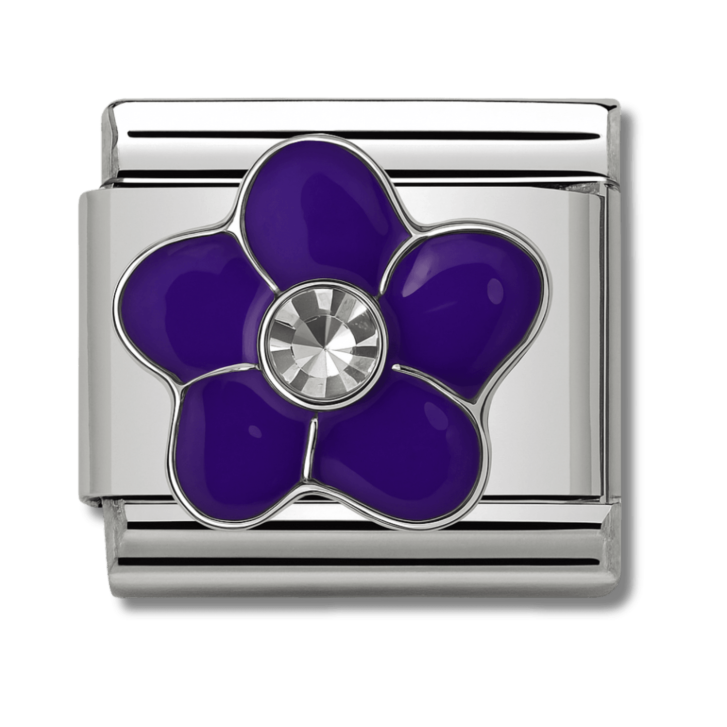 Charm fleur violette - Bellacharms
