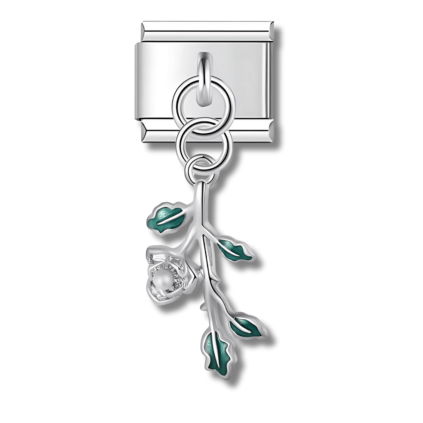 Pendentif branche argenté - Bellacharms