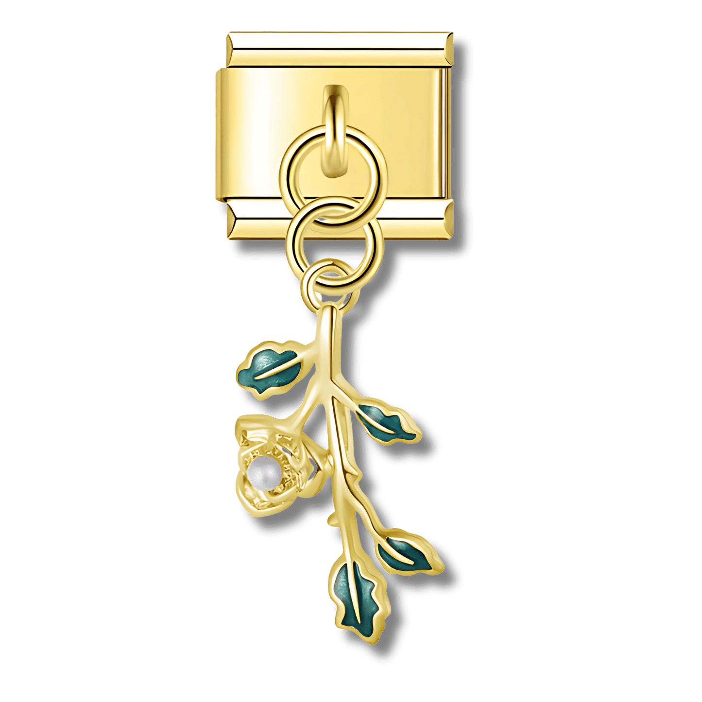 Pendentif branche doré - Bellacharms