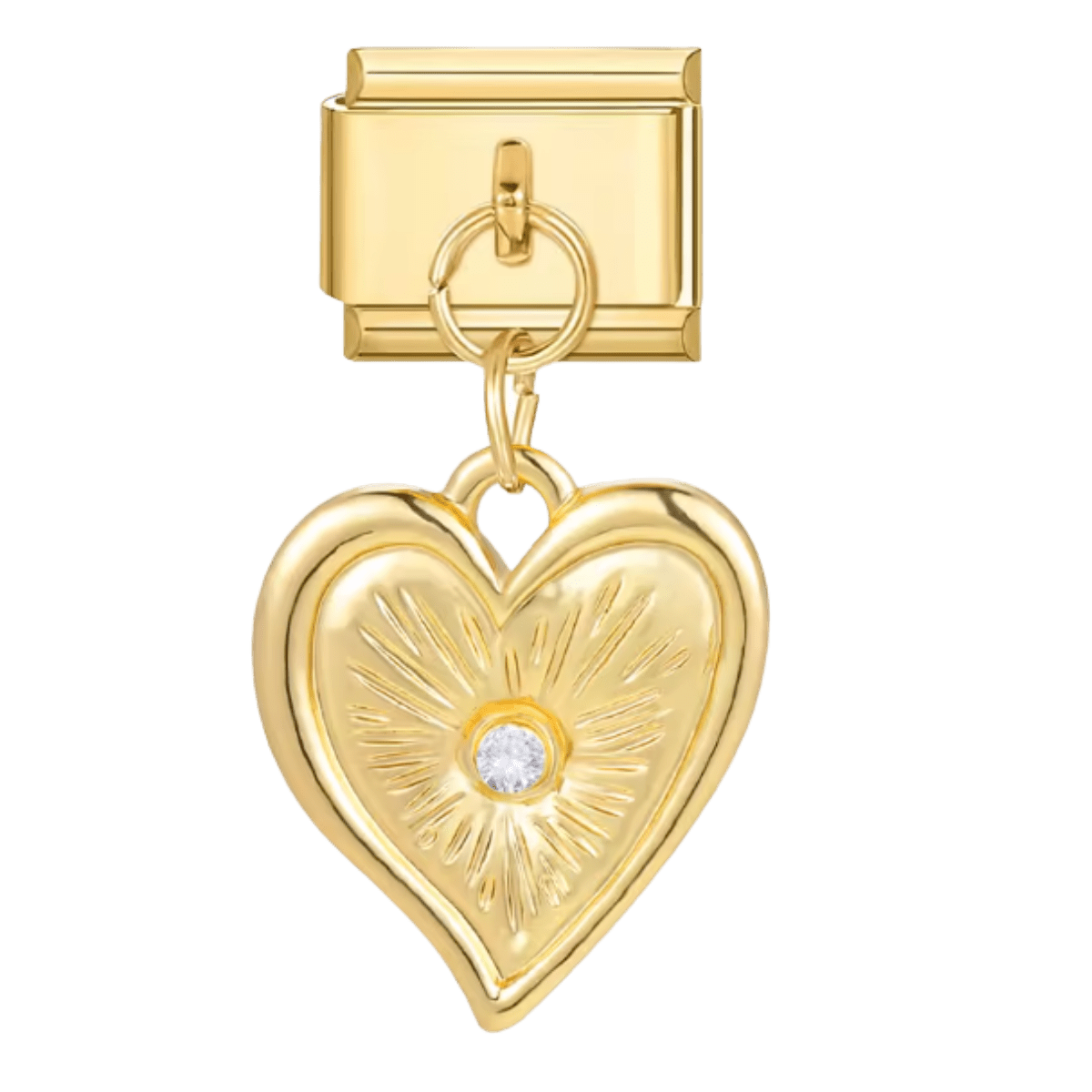 Pendentif cœur avec strass - Bellacharms