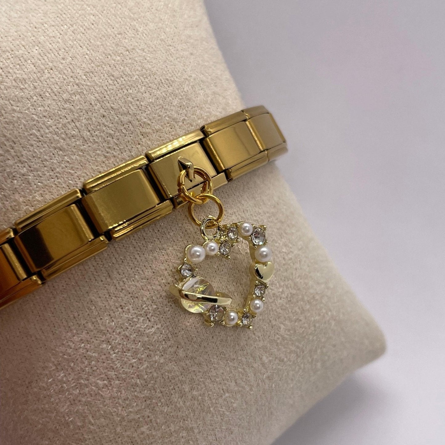Pendentif cœur perle - Bellacharms