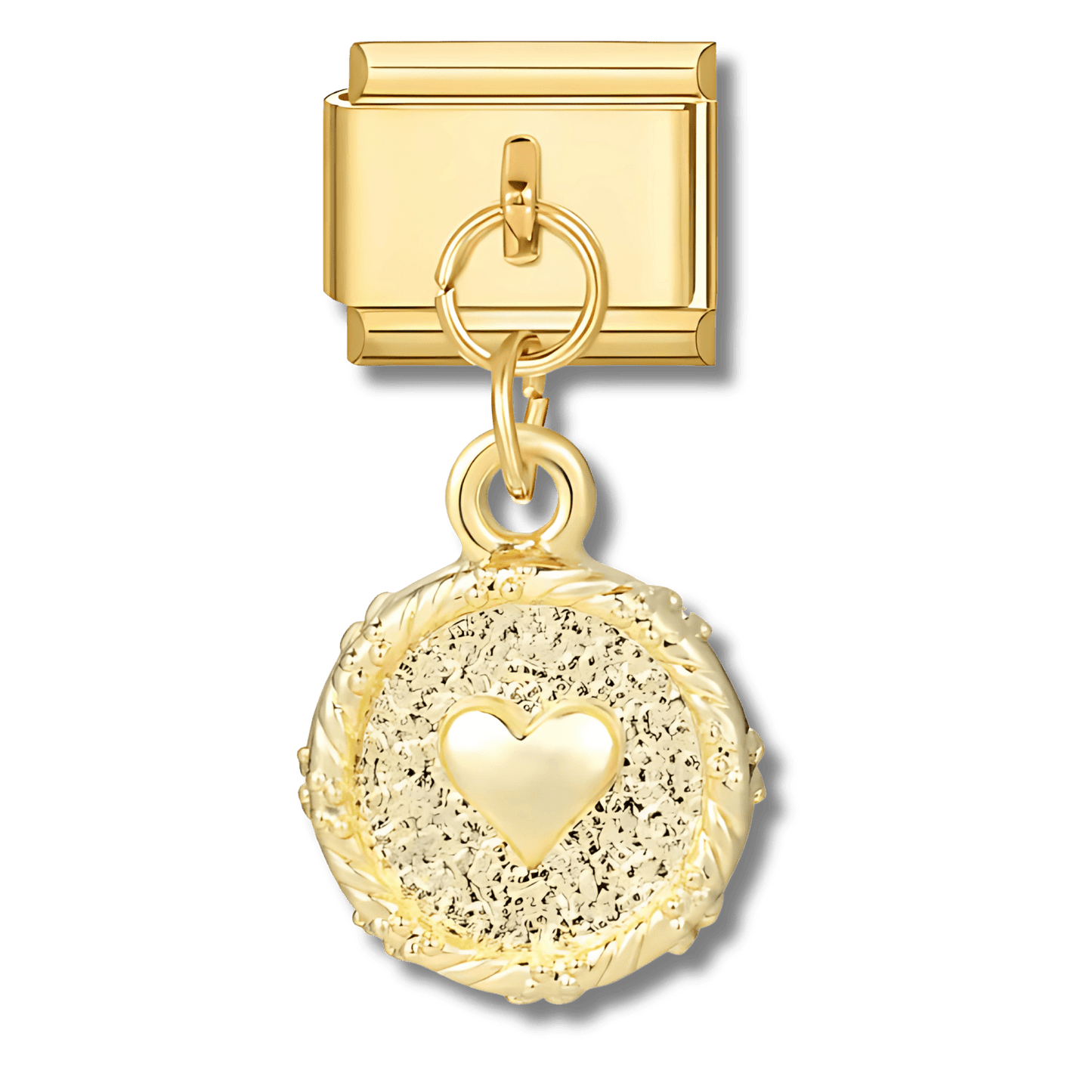 Pendentif cœur texturé - Bellacharms