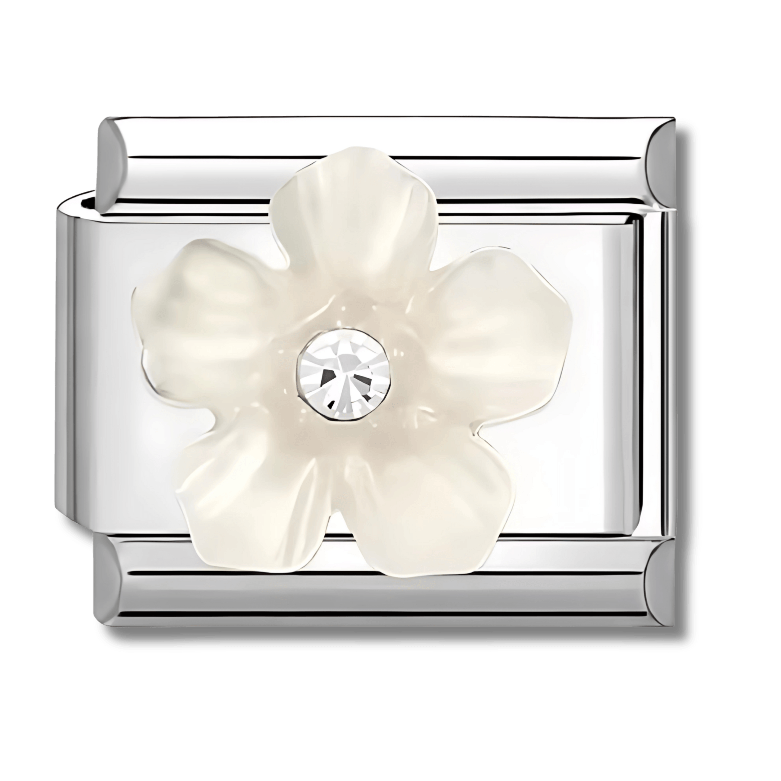 Charm fleur blanche - Bellacharms