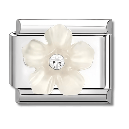 Charm fleur blanche - Bellacharms