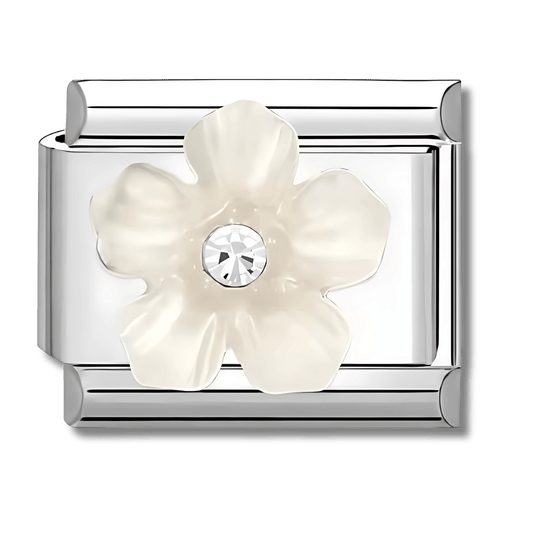 Charm fleur blanche - Bellacharms