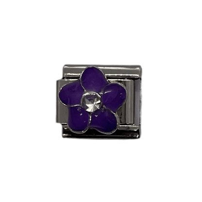 Charm fleur violette - Bellacharms