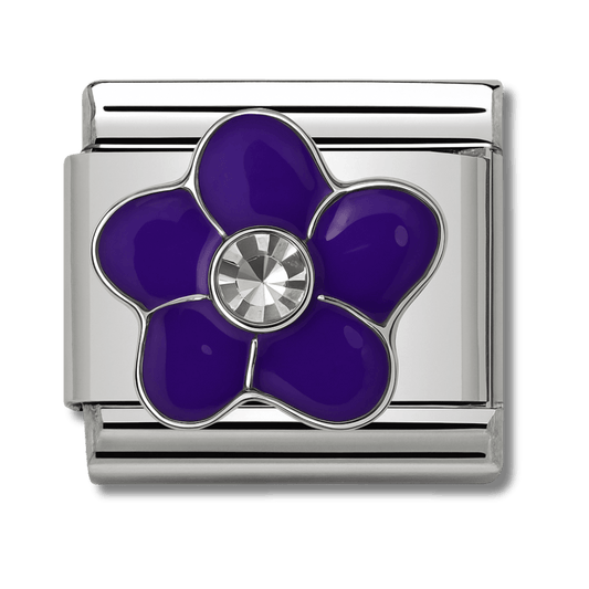 Charm fleur violette - Bellacharms