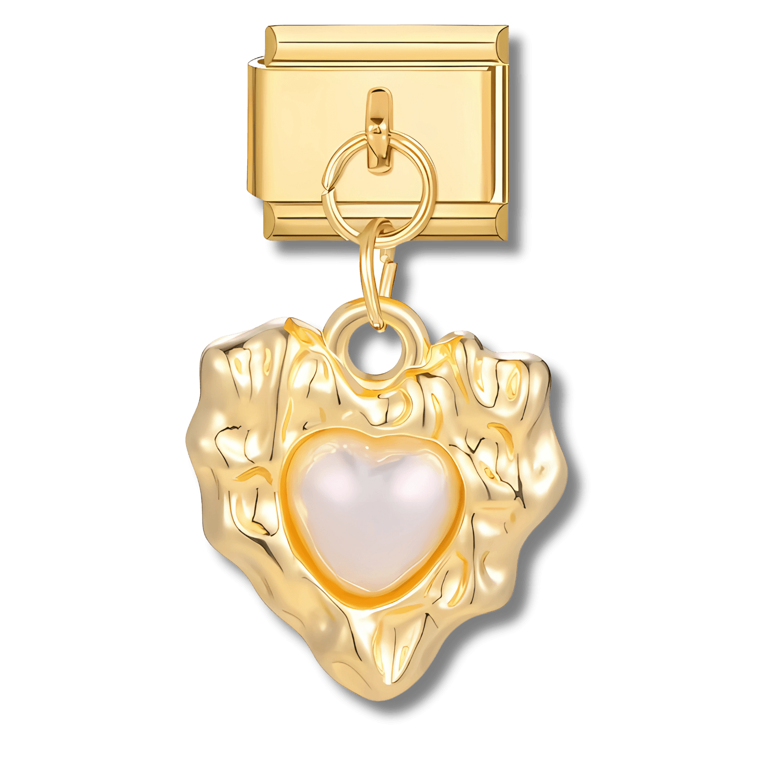 Pendentif cœur blanc - Bellacharms