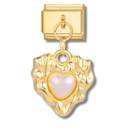 Pendentif cœur blanc - Bellacharms