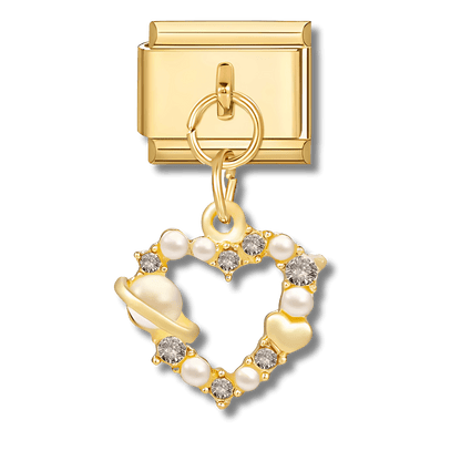 Pendentif cœur perle - Bellacharms