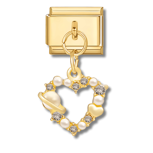 Pendentif cœur perle - Bellacharms