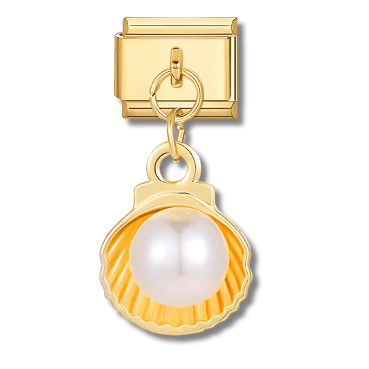 Pendentif coquillage doré - Bellacharms