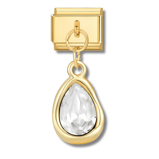 Pendentif diamant doré - Bellacharms