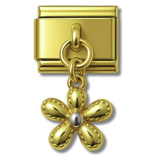 Pendentif fleur doré - Bellacharms